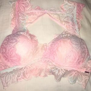 Pink date size small push up lace bra NWOT